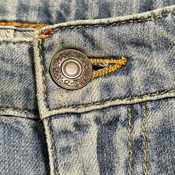 Ralph Lauren Flare Blue Patchwork Jeans (29/34) - Picture 3 of 8